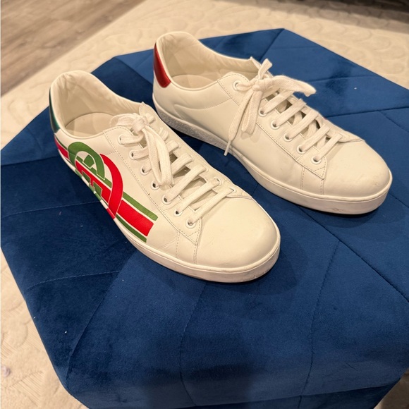 Gucci Ace White Sneakers with Red and Green Stripes Authentic! - Picture 2 of 8